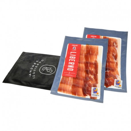 Jamón de Teruel D.O.P Loncheado de 125 a 140 gr. Caja 25 Unid.