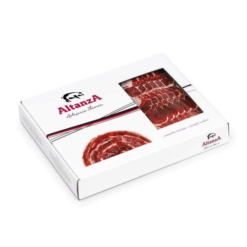 Estuche Especial Jamón Cebo de Campo ALTANZA 50 % Raza Ibérica 12x80