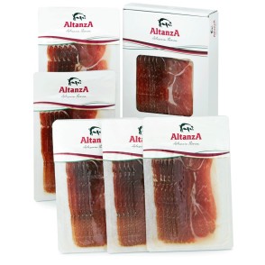 ALTANZA FIELD-FATTENED 100% IBERIAN BELLOTA SHOULDER - SLICED IN 6x80gr PACKAGES.