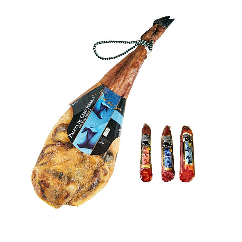 No. 6 lot Castilian Nobility de Cebo 50% Iberian pork shoulder, Origin Extremadura No. 6 lot Castilian Nobility de Cebo 50% Iberian pork shoulder, Origin Extremadura