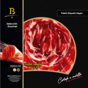 Whole Benito Black Hoof Iberian cured ham ,Knife-sliced in 100g packs.