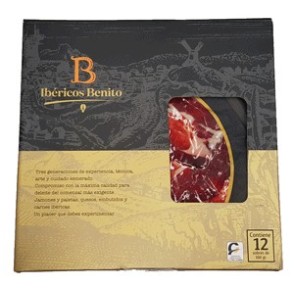 Whole Benito Black Hoof Iberian Cured Ham, Hand-Sliced In 100G Packs
